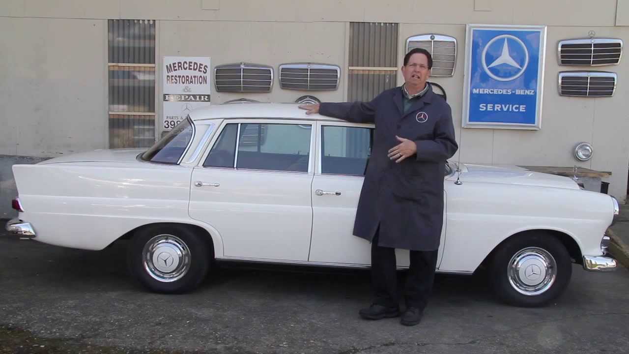 Mercedes 230 1966 года выпуска: осмотр перед продажей: автомобиль продан новому владельцу в 2012 ...