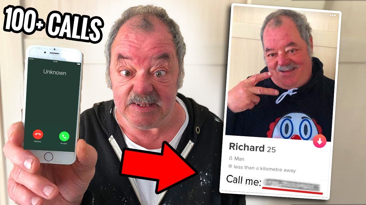 I PUT MY DADS NUMBER ON TINDER PRANK