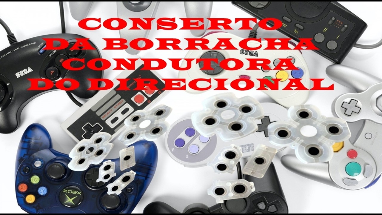 Conserto De Controle Joystick - Troca Das Borrachas Condutoras Do Direcional Usando Controle De TV