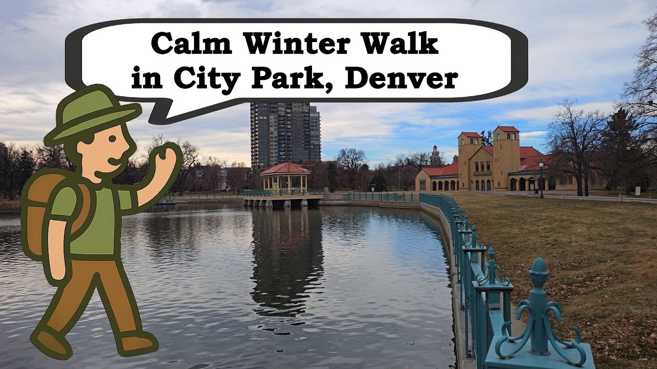 City Park Lake Walk | Peaceful Overcast December Walk in Denver, Colorado (4K)