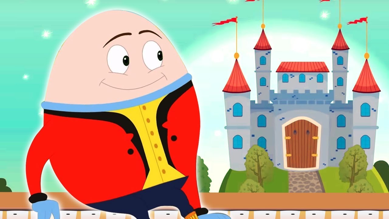 Humpty Dumpty ngồi trên một bức tường | vần mẫu giáo nhà trẻ | bài hát thiếu nhi | video hoạt hình
