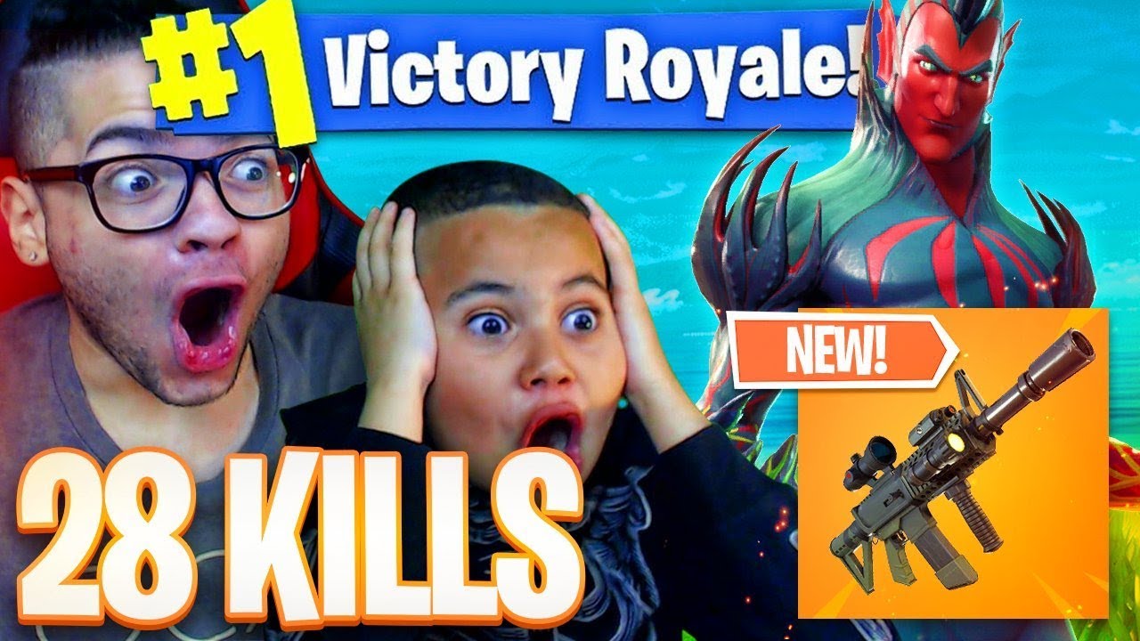 *NEW* THERMAL WEAPON COMING TO FORTNITE BATTLE ROYALE! 28 KILLS! NEW SKIN IS WILD! 9 YEAR OLD KID 😱