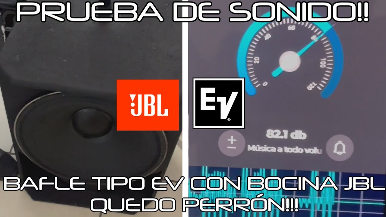 Prueba de sonido a las tipo EV para bajos individuales con bocinas jbl, quedaron perrones!