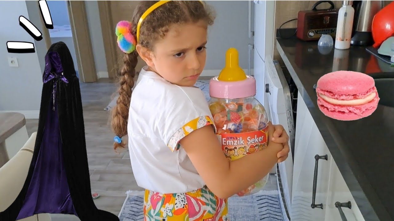 Poyraz Elif emzikli şekeri vermemek için ağladı eyvah napıcaz!!|...ماما جابت بيبي - جنى مقداد | طيو