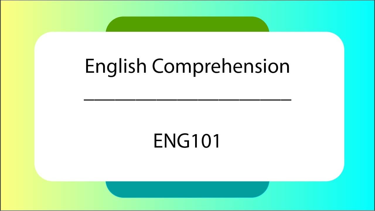 ENG101 mid term mcqs | English Comprehension MCQs | ENG101 MCQs | Set 1 @querypointofficial