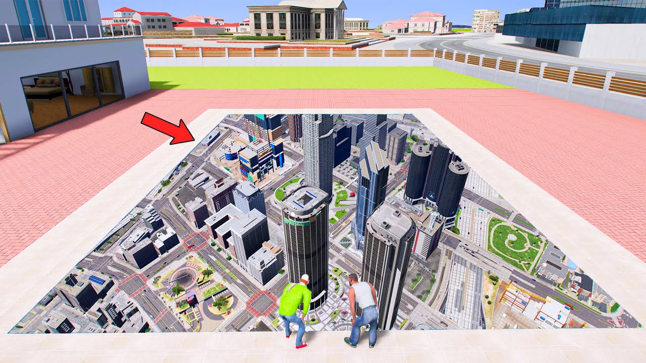 Jack and Franklin Found Secret Door To GTA 5 City in INDIAN THEFT AUTO SIMULATOR |