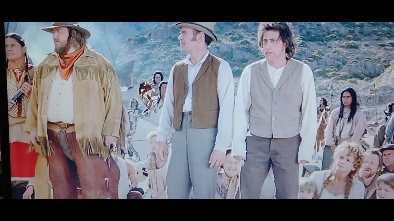 Wagons East ! Scene with the Native Americans 
