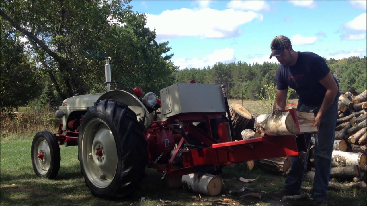1951 Ford 8N & Wood Splitter.wmv