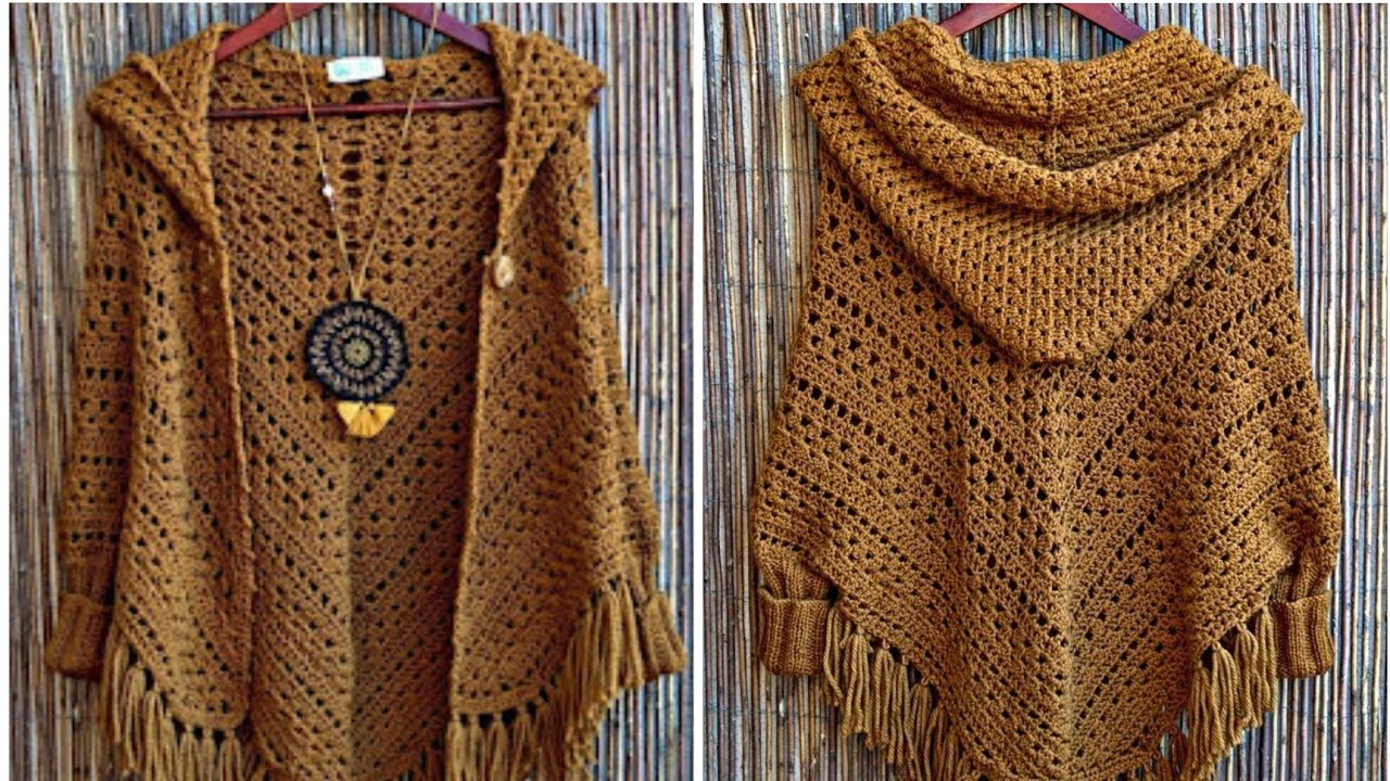 How to Crochet a Cardigan for Beginners | Easy Crochet Poncho & Shawl Tutorial