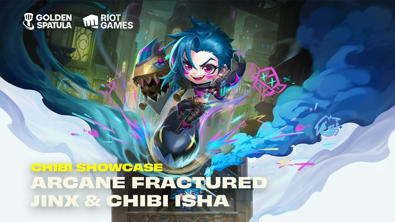 Chibi Showcase: Arcane Fractured Jinx & Chibi Isha | Preview in Game