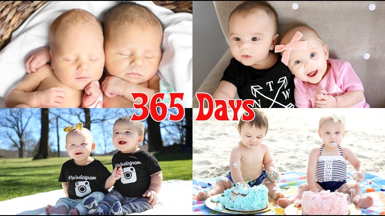A Second a Day from Birth | Twins!