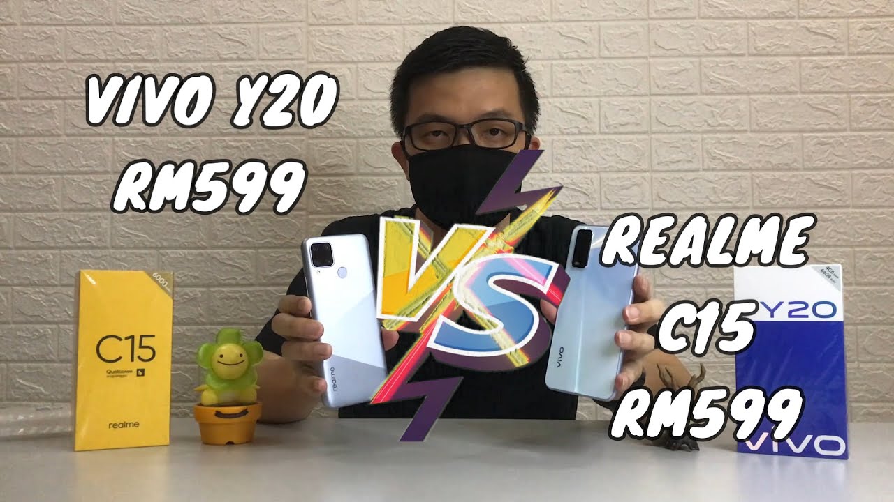 Vivo Y20 Rm599 vs Realme C15 Rm599 Camera Spec Design Video And Antutu Benchmark Comparison