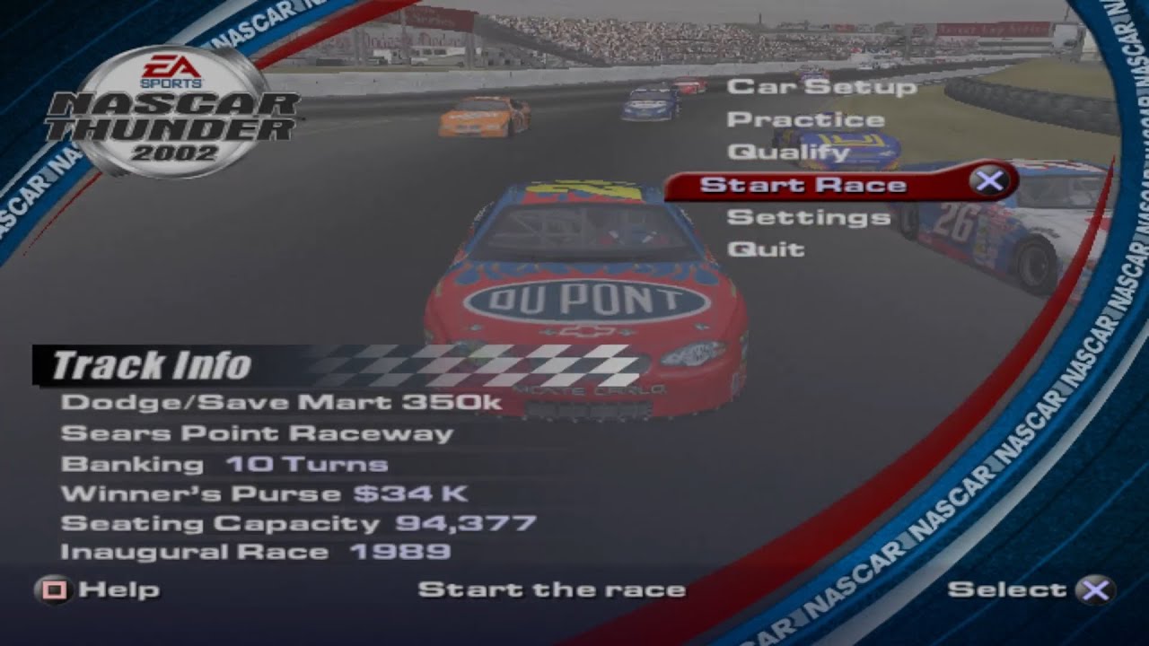 NASCAR Thunder 2002 - Jeff Gordon Championship Mode - Race 16/36