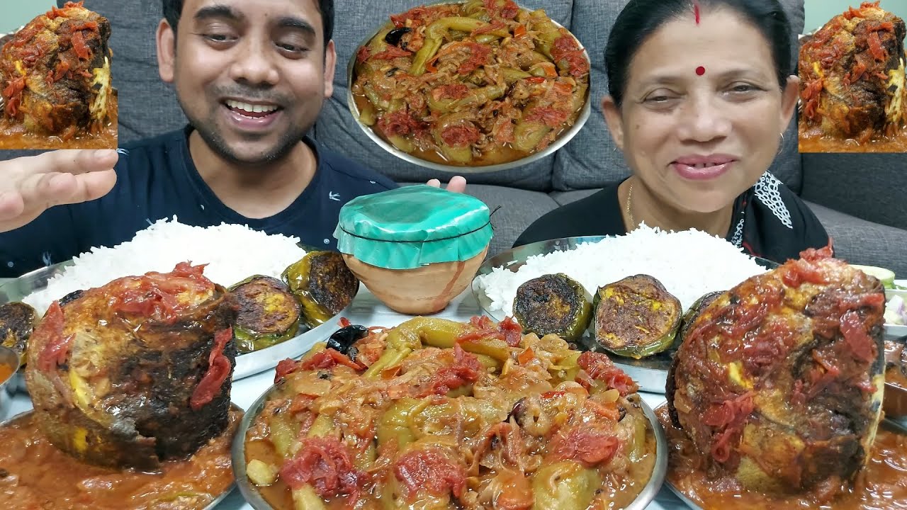 MUKBANG Mysterious Food Eating Mother and Son