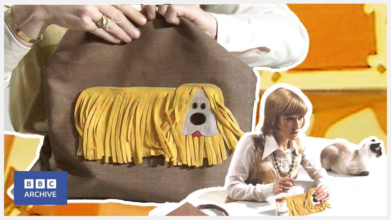 1973: LESLEY JUDD creates a stylish DOUGAL shoulder bag | Blue Peter | Making of... | BBC Archive