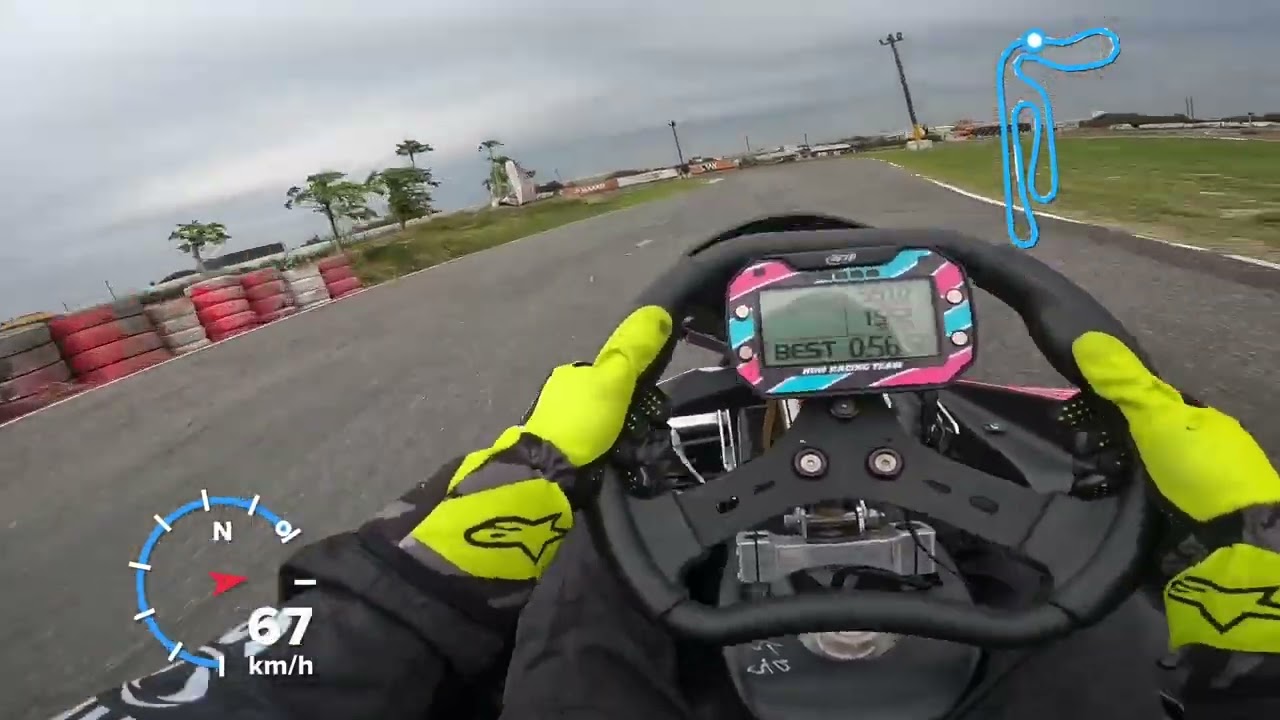 熊熊 溪湖K1賽車場 56.56秒 場地紀錄跑法 第一人稱