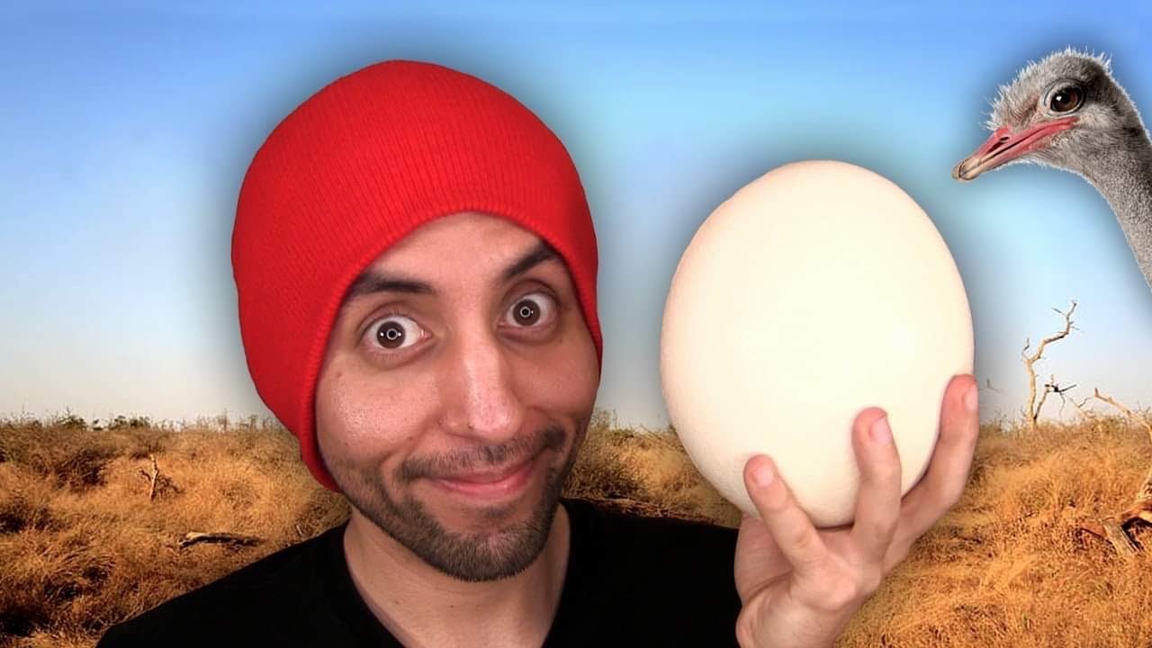 Abriendo y Cocinando un Huevo de Avestruz!!!