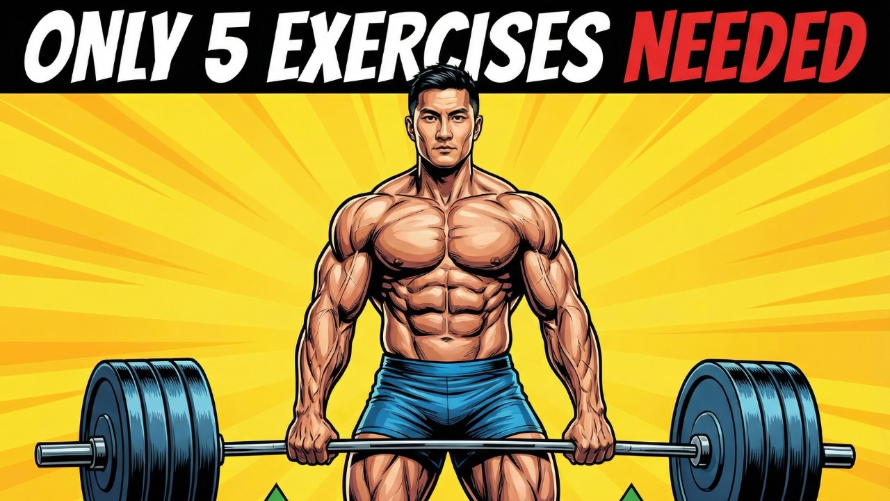 The ONLY 5 Exercises Men Need To Build Muscles