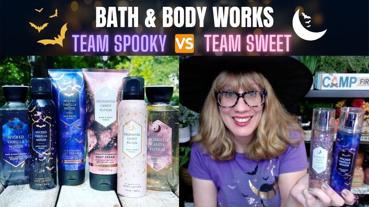 Bath & Body Works HALLOWEEN Wicked Vanilla Woods VS Enchanted Candy Potion!