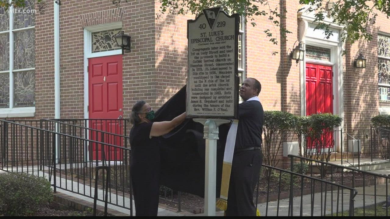 Historic market placed at St. Luke's Episcopal Church in Columbia