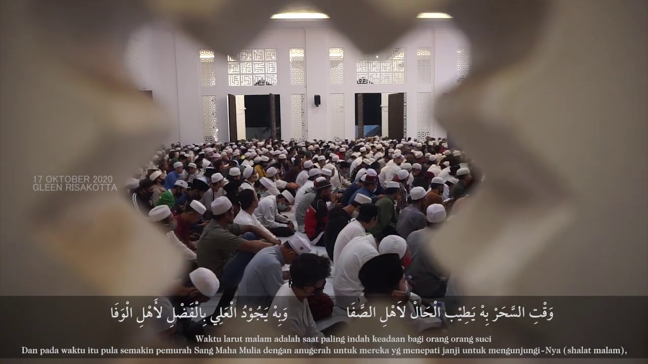 QOSIDAH WAKTUSAHAR TEKS INDO MASJID NURUL MUSTHOFA CENTER (17 OKT 2020)
