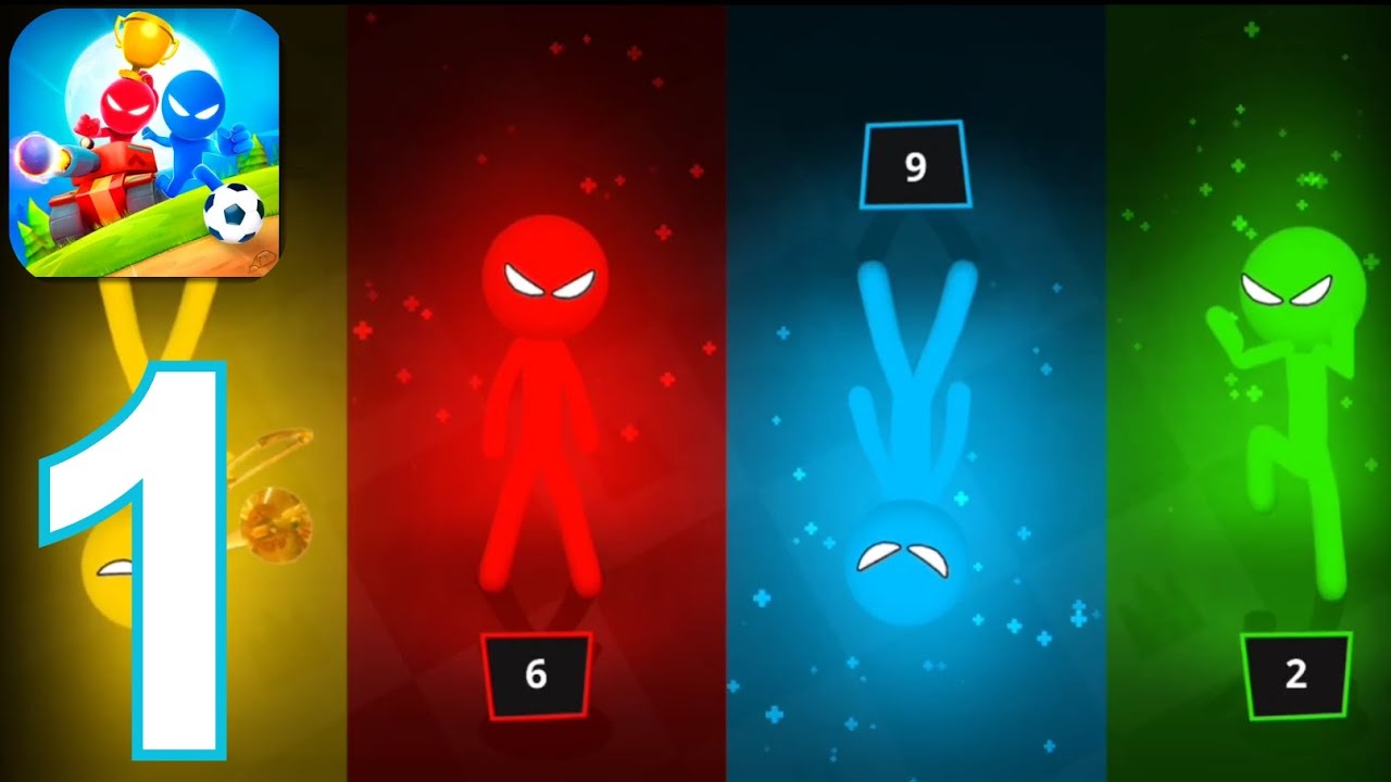 Stickman Party: Tournament Mode - Gameplay Walkthrough Part 1 (iOS,Android) No commentary