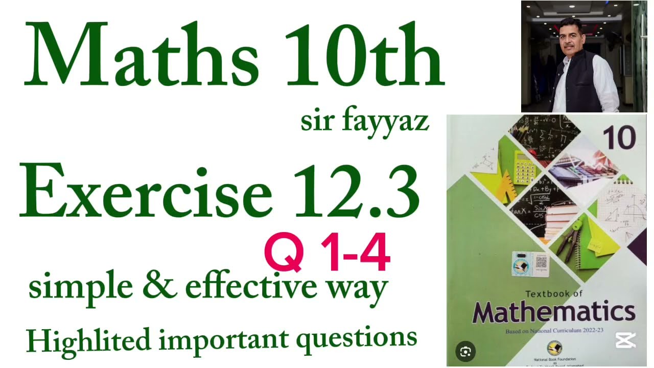 Maths class 10th | exercise 12.3 | NBF | ex 12.3 | Q 1-4  | unit 12 | Basic statistics | sir fayyaz