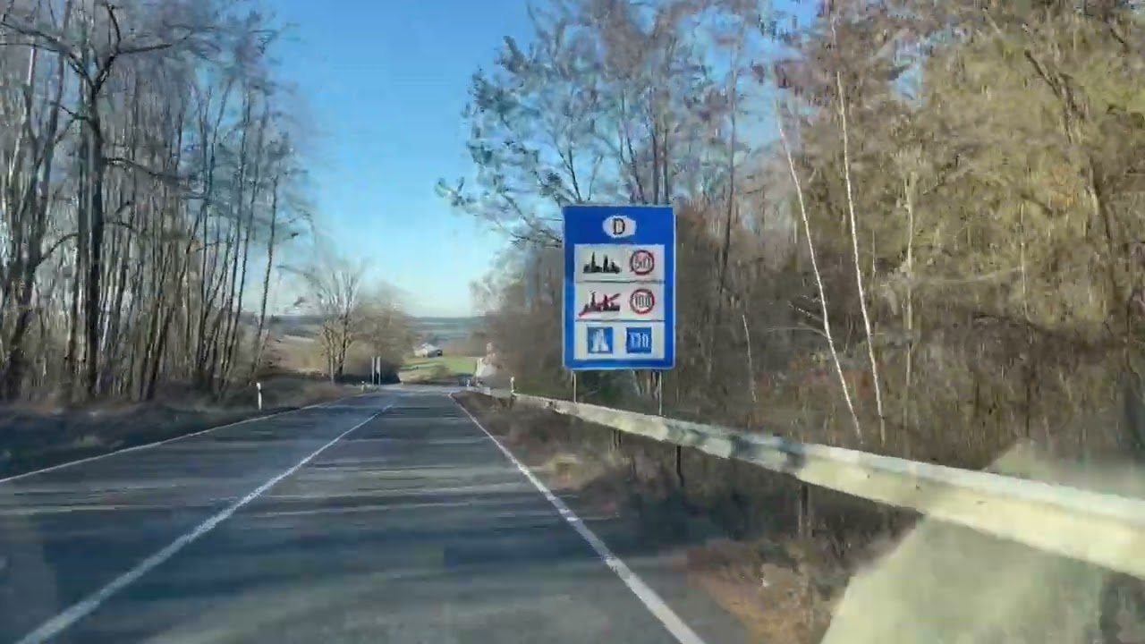 Scenic road drive, Germany 