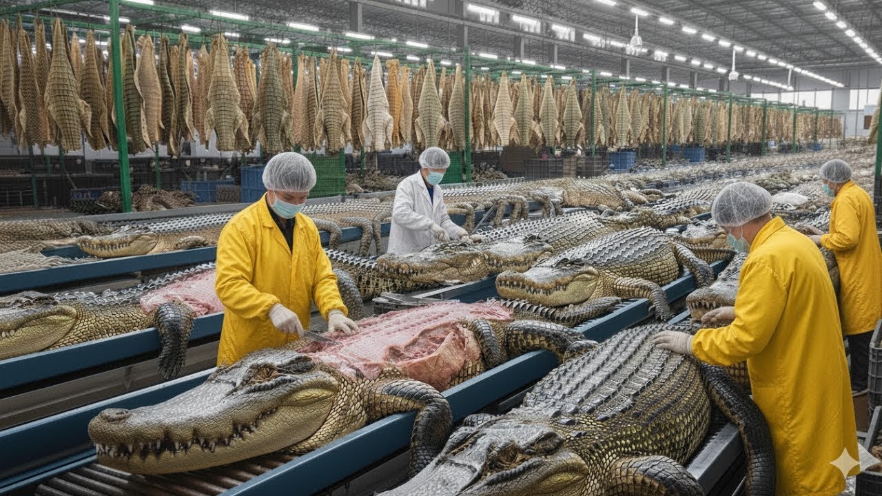 How Leather Crocodile Jackets Are Made | Luxury Exotic Leather Jacket Manufacturing Process 2026 4k