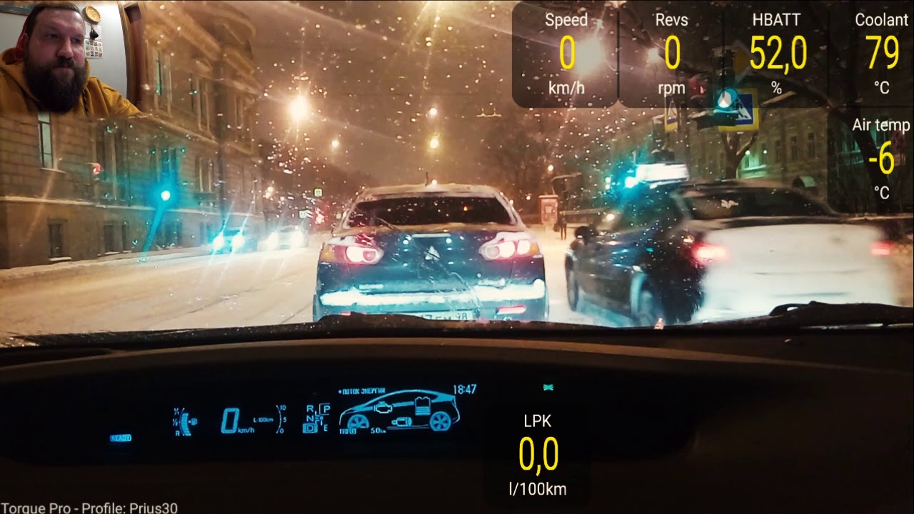 #10 Toyota Prius 30 с вечным двигателем зимой
