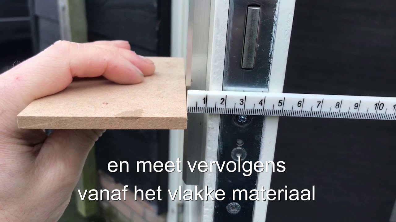 Cilinder opmeten in de deur