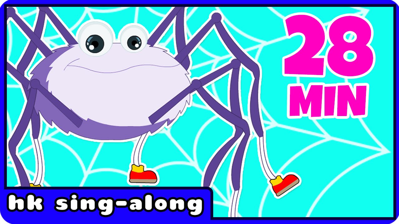 Itsy Bitsy Spider | Incy Wincy Spider & More Nursery Rhymes for Babies By HooplaKidz Sing-A-Long