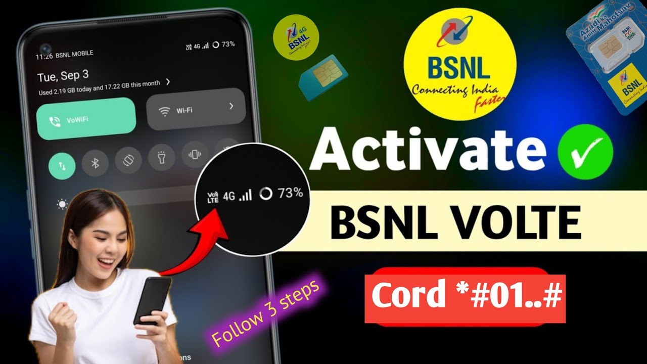 How To Activate Volte In Bsnl 4g Sim Card 💪 bsnl Volte activate kaise karen ✅ BSNL Volte activation
