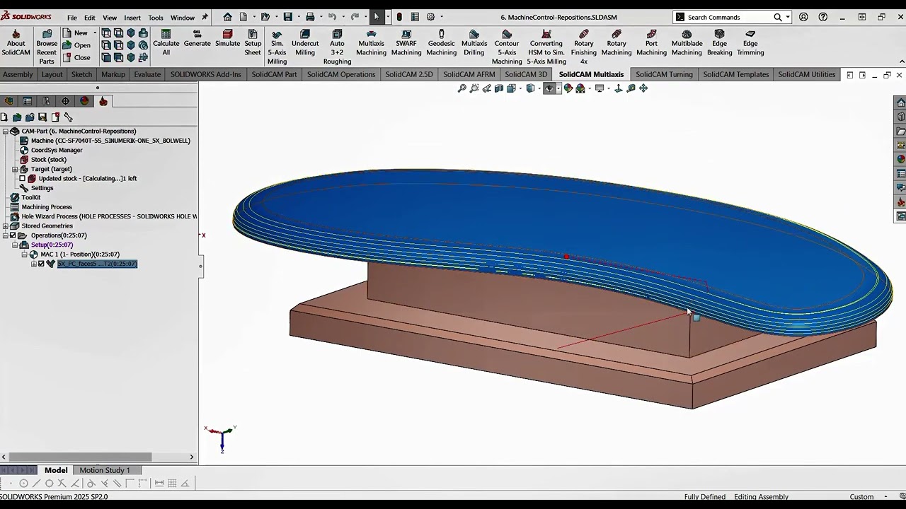 Machine control | SolidCAM 2025