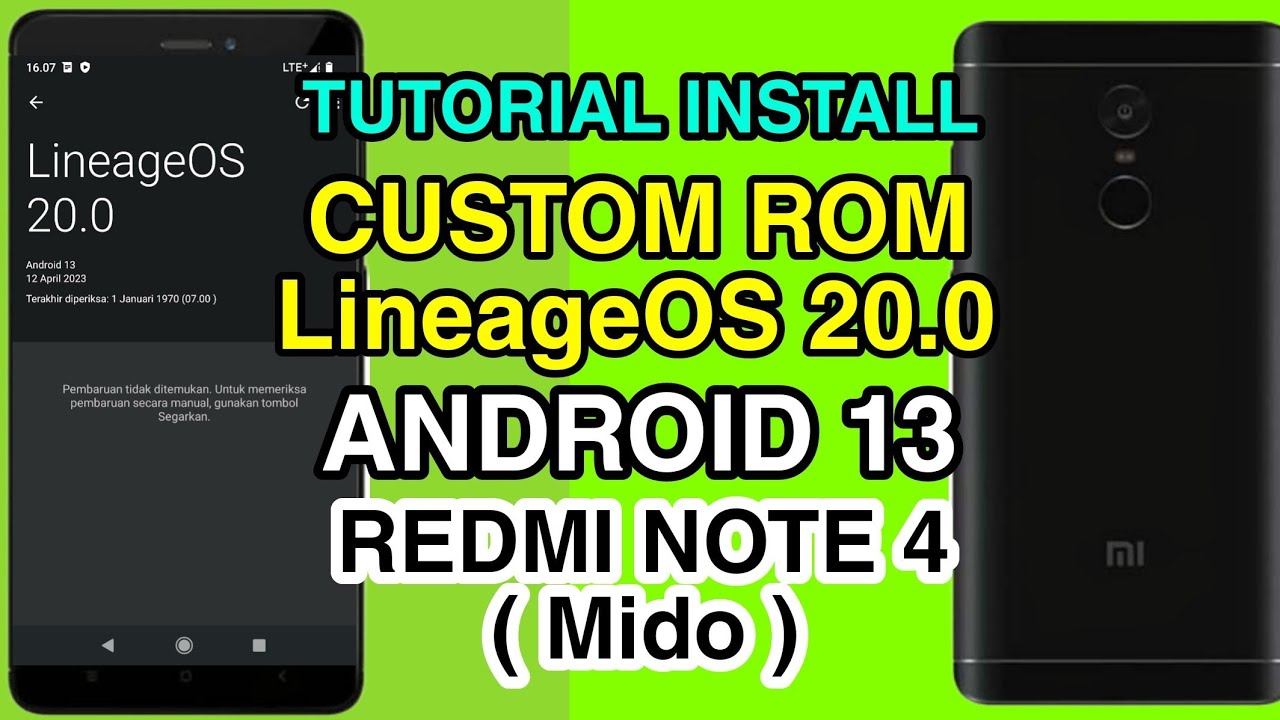 Lineage OS 20.0 April Update | Redmi Note 4 | ( Mido ) | Android 13 | Install & Firts Impresi