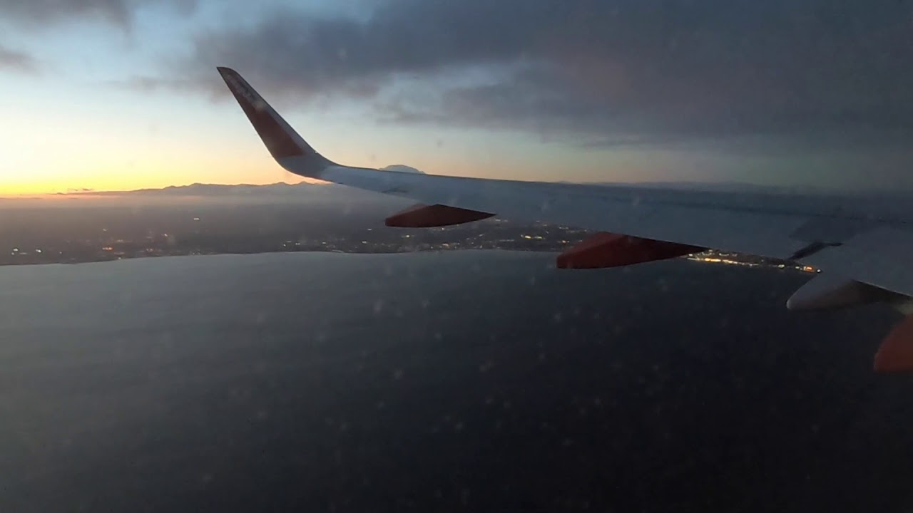 Early morning EasyJet flight from Bristol to Edinburgh