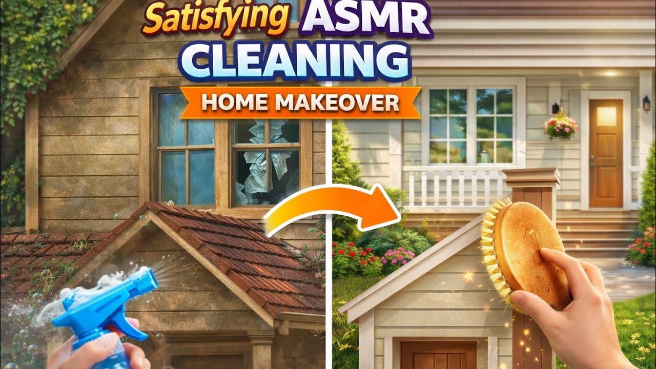Deep Cleaning ASMR Home Makeover Before After