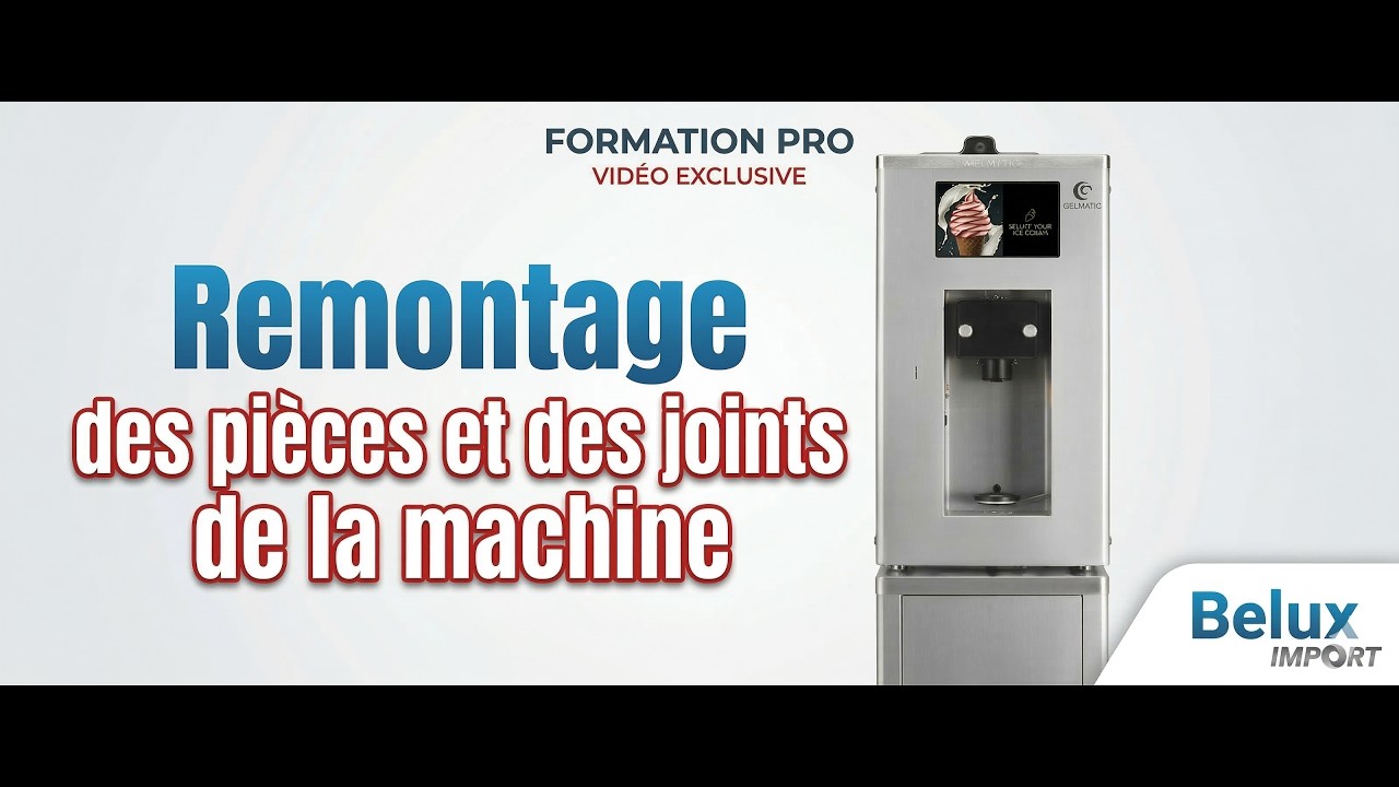Remontage des pièces et des joints de la machine Self Gel Kolor 1 Up