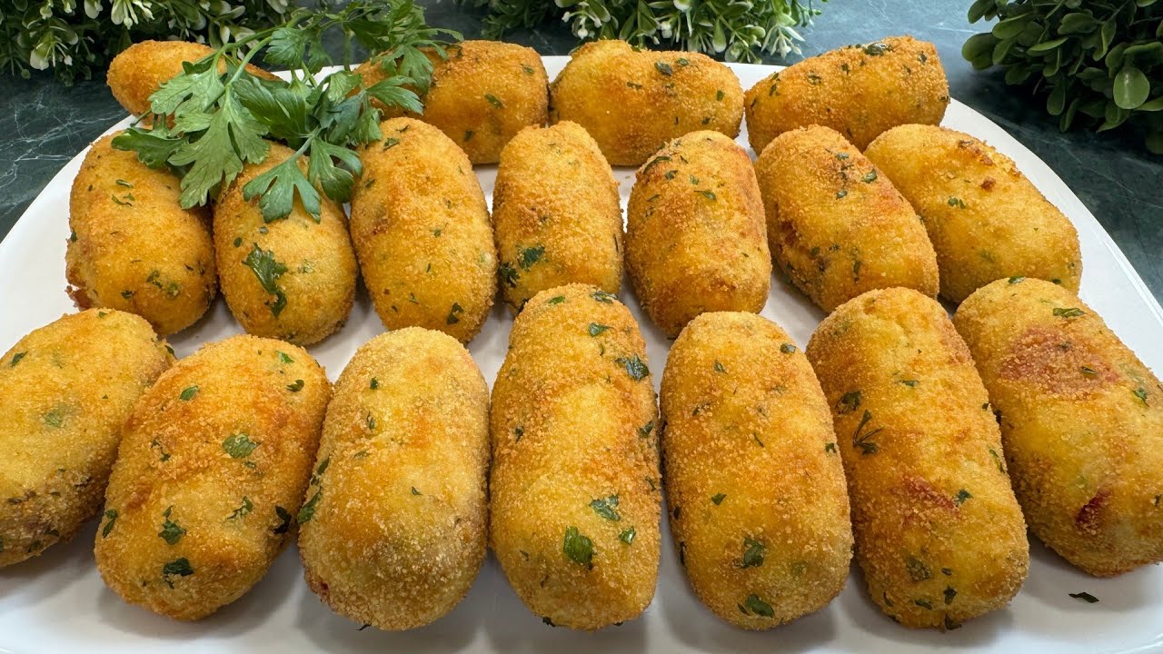 Las CROQUETAS CASERAS mas RÁPIDAS en SÓLO 10 MINUTOS 😍 ¡Te encantará!