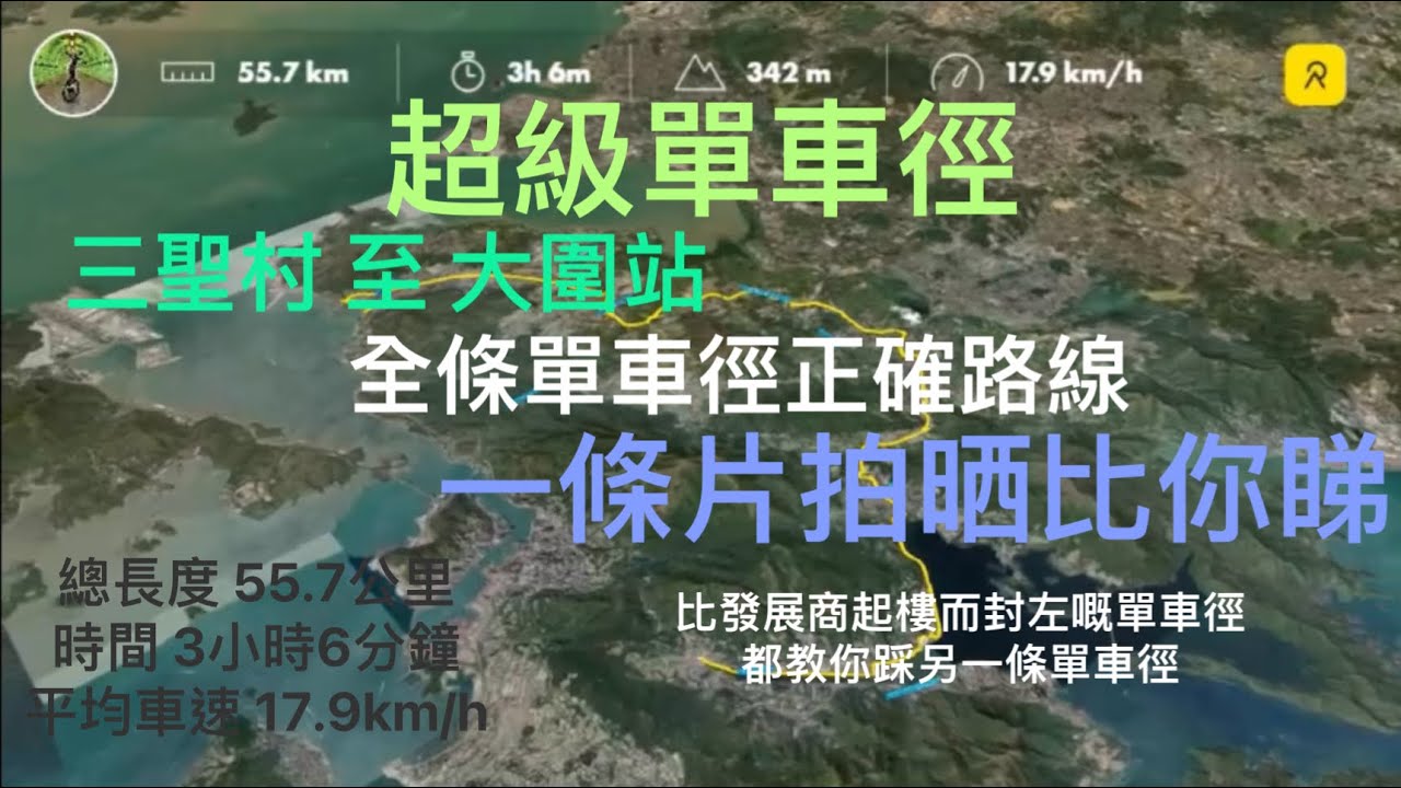 超級單車徑 三聖 至 大圍 正確單車徑路線 GoPro 9快拍全路線 封路路段 路線教學