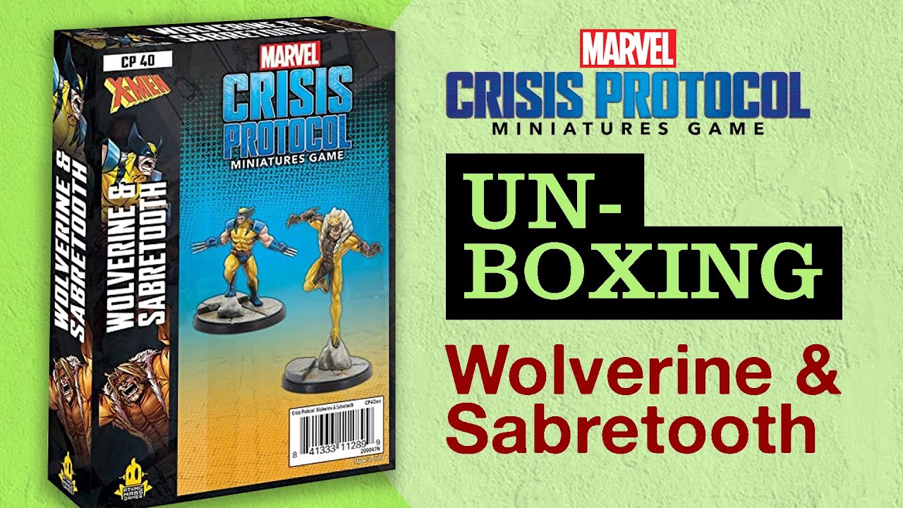 Unboxing Crisis Protocol's Wolverine and Sabretooth