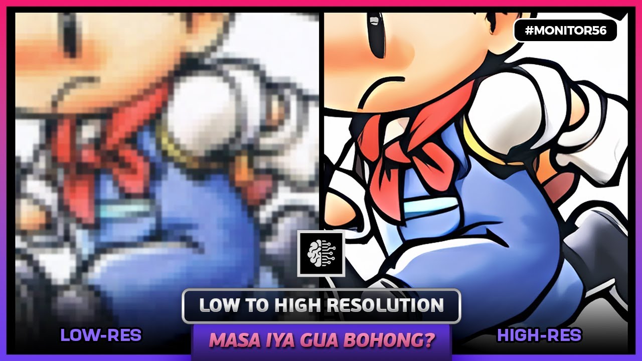 Mengubah Gambar/Foto LOW RESOLUTION menjadi HIGH RESOLUTION (Dengan AI Real-ESRGAN)