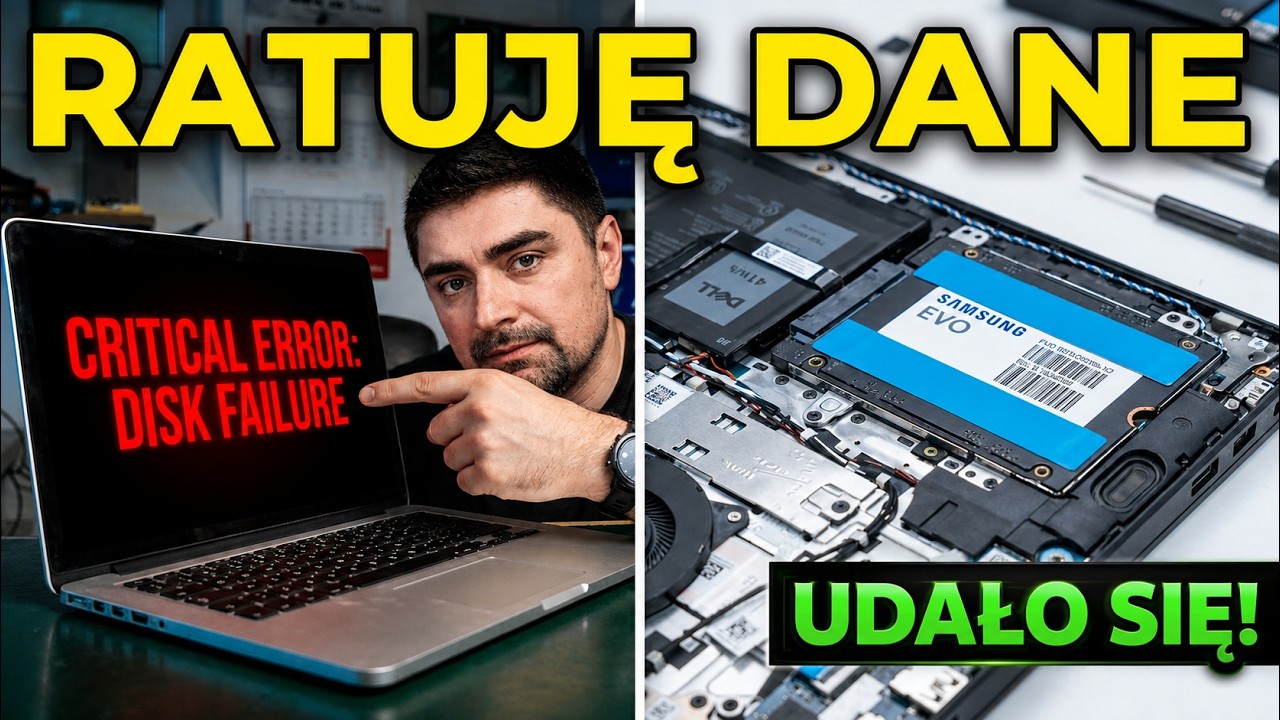 Ratuję dane z padającego dysku SSD! Ostatnie chwile dysku na wizji!