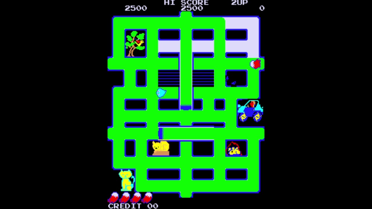 Crush Roller (Alpha Denshi/1981) Gameplay