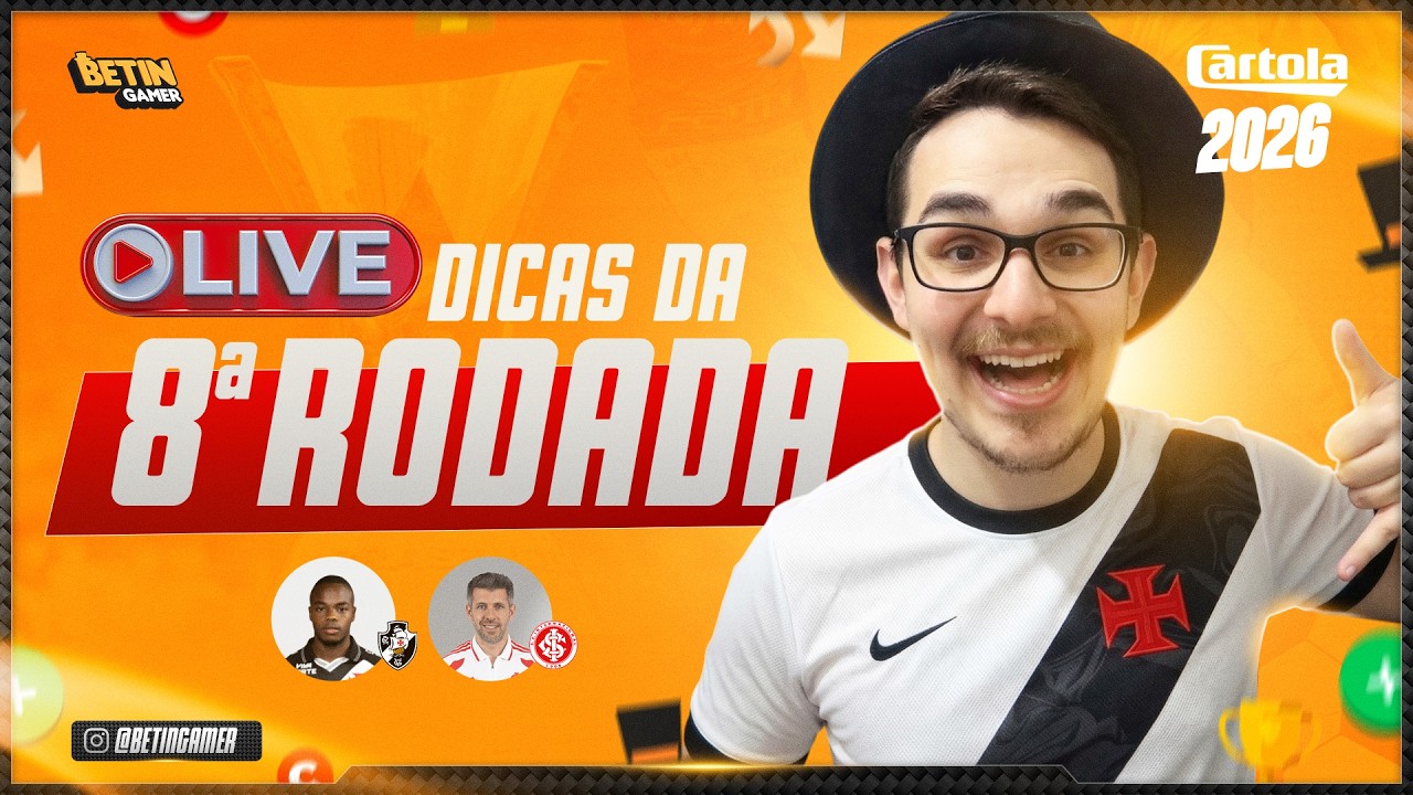 LIVE DICAS #8 RODADA | CARTOLA FC 2026 | INTER E FLU PRA MITAR??