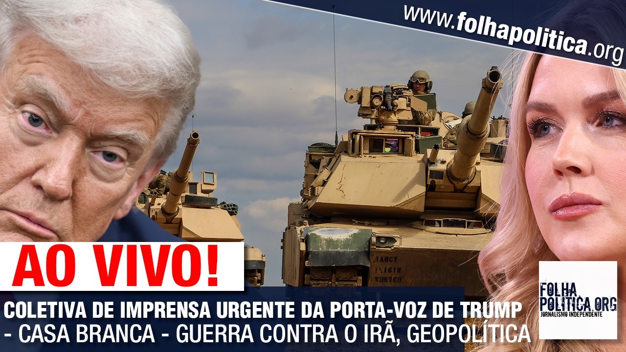AO VIVO: COLETIVA DE IMPRENSA URGENTE DA PORTA-VOZ DE DONALD TRUMP - CASA BRANCA - GUERRA, IR&Atilde;