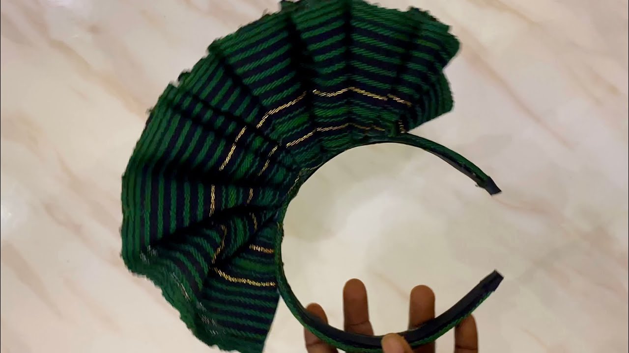 HOW TO MAKE ASOKE FLOWERY HEADBAND |#diy #headband #asooke|