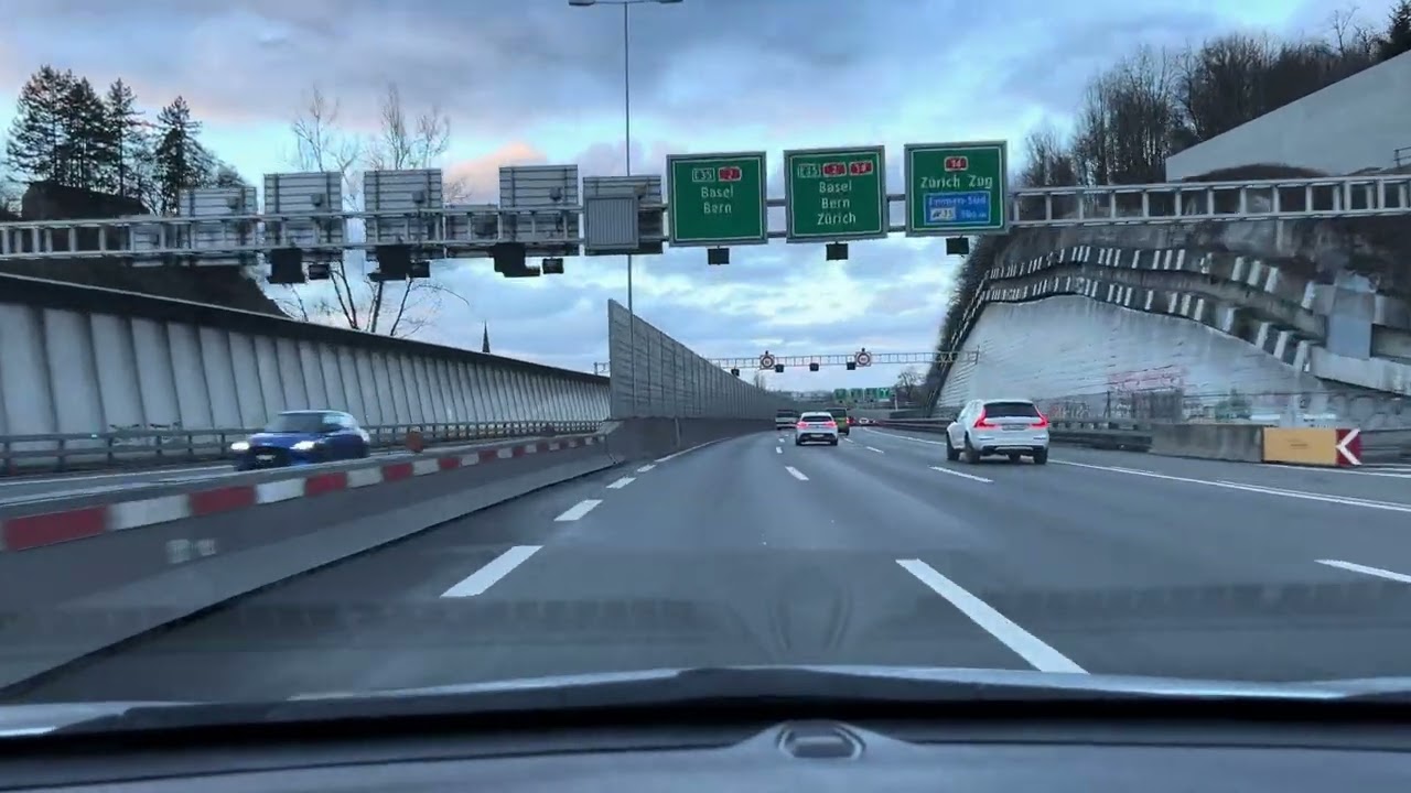 Monday Drive from Kriens to Emmen 4K. 26.01.2026 - Enjoy and Relax #4k #enjoy #relaxing 