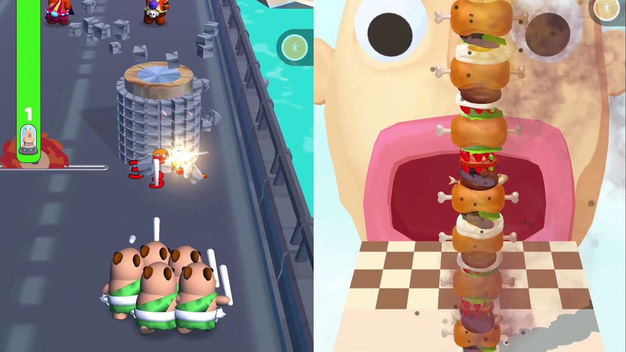 Capybara Run Vs Sandwich Run - Satisfying Gameplay Walkthrough - All Level Max Tiktok