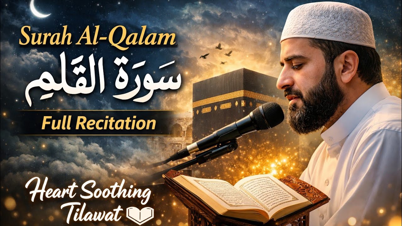 Surah Al-Qalam Full Recitation | سورة القلم كاملة Beautiful Quran Tilawat That Touches The Heart 🤍📖